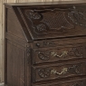 19th Century French Régence Style Carved Oak Secretary Desk