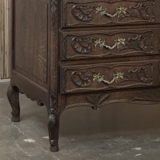 19th Century French Régence Style Carved Oak Secretary Desk