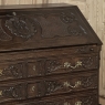 19th Century French Régence Style Carved Oak Secretary Desk