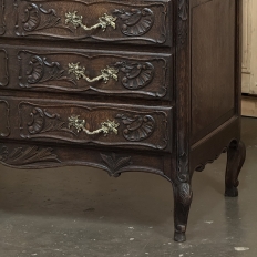 19th Century French Régence Style Carved Oak Secretary Desk