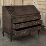 19th Century French Régence Style Carved Oak Secretary Desk