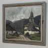 Framed Oil on Canvas by Belgian Landscape Painter Joseph Lemaire (1891–1972) 'Ardennes Village'