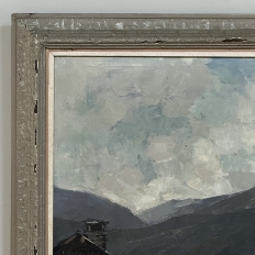 Framed Oil on Canvas by Belgian Landscape Painter Joseph Lemaire (1891–1972) 'Ardennes Village'