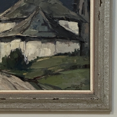 Framed Oil on Canvas by Belgian Landscape Painter Joseph Lemaire (1891–1972) 'Ardennes Village'