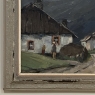 Framed Oil on Canvas by Belgian Landscape Painter Joseph Lemaire (1891–1972) 'Ardennes Village'