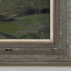 Framed Oil on Canvas by Belgian Landscape Painter Joseph Lemaire (1891–1972) 'Ardennes Village'