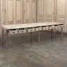 19th Century Stripped Pine Conference Or Dining Table With 16 Drawers