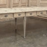 19th Century Stripped Pine Conference Or Dining Table With 16 Drawers