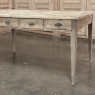 19th Century Stripped Pine Conference Or Dining Table With 16 Drawers