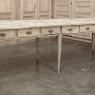 19th Century Stripped Pine Conference Or Dining Table With 16 Drawers