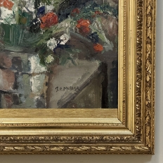 Antique Framed Oil Painting on Canvas by L. E. Muller