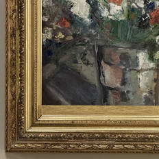 Antique Framed Oil Painting on Canvas by L. E. Muller