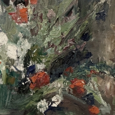 Antique Framed Oil Painting on Canvas by L. E. Muller