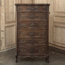 Louis XV Style French Solid Walnut Chiffoniere