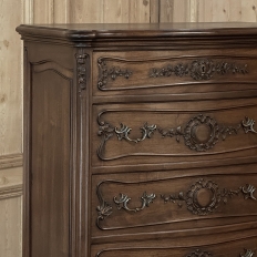 Louis XV Style French Solid Walnut Chiffoniere