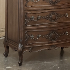 Louis XV Style French Solid Walnut Chiffoniere