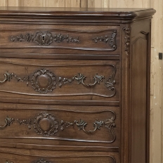 Louis XV Style French Solid Walnut Chiffoniere