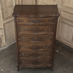 Louis XV Style French Solid Walnut Chiffoniere