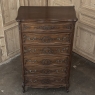 Louis XV Style French Solid Walnut Chiffoniere
