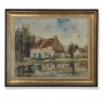 Framed Oil Painting on Canvas by Edmond De Meulenaire (1884–1963)