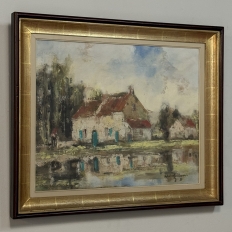 Framed Oil Painting on Canvas by Edmond De Meulenaire (1884–1963)