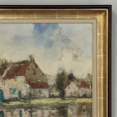 Framed Oil Painting on Canvas by Edmond De Meulenaire (1884–1963)