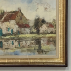 Framed Oil Painting on Canvas by Edmond De Meulenaire (1884–1963)