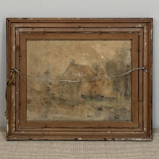 Framed Oil Painting on Canvas by Edmond De Meulenaire (1884–1963)
