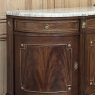 Grand Louis XVI Style Flame Mahogany Buffet with Marble Top