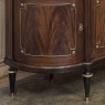 Grand Louis XVI Style Flame Mahogany Buffet with Marble Top