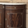 Grand Louis XVI Style Flame Mahogany Buffet with Marble Top