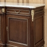 Louis XVI Style Mahogany Buffet with White Marble Top