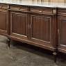 Louis XVI Style Mahogany Buffet with White Marble Top