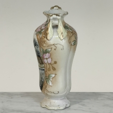 Vintage Nippon Hand-Painted Vase with Cherry Blossoms