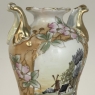 Vintage Nippon Hand-Painted Vase with Cherry Blossoms