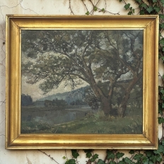 Framed Oil Painting on Canvas by Leon Bourdon (1880-1945)
