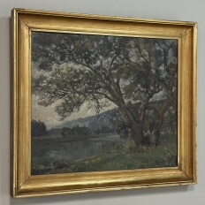 Framed Oil Painting on Canvas by Leon Bourdon (1880-1945)