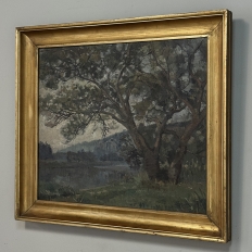Framed Oil Painting on Canvas by Leon Bourdon (1880-1945)