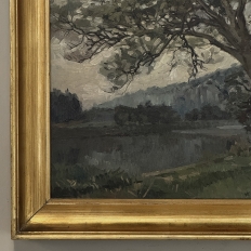 Framed Oil Painting on Canvas by Leon Bourdon (1880-1945)