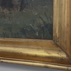 Framed Oil Painting on Canvas by Leon Bourdon (1880-1945)