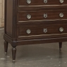 19th Century Louis XVI Mahogany Carrara Marble Top Semainier ~ Tall Chest of Drawers