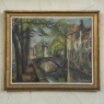 Framed Oil On Canvas By Léon Mechelaere (1880-1964) 'Pont de l’Hydromel'