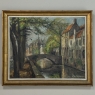 Framed Oil On Canvas By Léon Mechelaere (1880-1964) 'Pont de l’Hydromel'