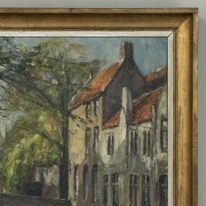 Framed Oil On Canvas By Léon Mechelaere (1880-1964) 'Pont de l’Hydromel'