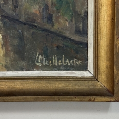 Framed Oil On Canvas By Léon Mechelaere (1880-1964) 'Pont de l’Hydromel'