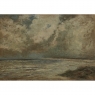 Framed Oil Painting on Panel by Vital Keuller (1866-1945) 'Seascape'