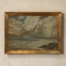 Framed Oil Painting on Panel by Vital Keuller (1866-1945) 'Seascape'