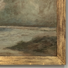 Framed Oil Painting on Panel by Vital Keuller (1866-1945) 'Seascape'