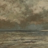 Framed Oil Painting on Panel by Vital Keuller (1866-1945) 'Seascape'