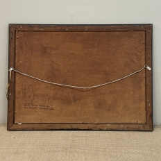 Framed Oil Painting on Panel by Vital Keuller (1866-1945) 'Seascape'